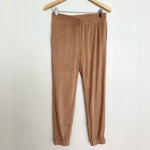 CUPIO SOFT PASSION SUEDE FEEL SWEATPANTS JOGG